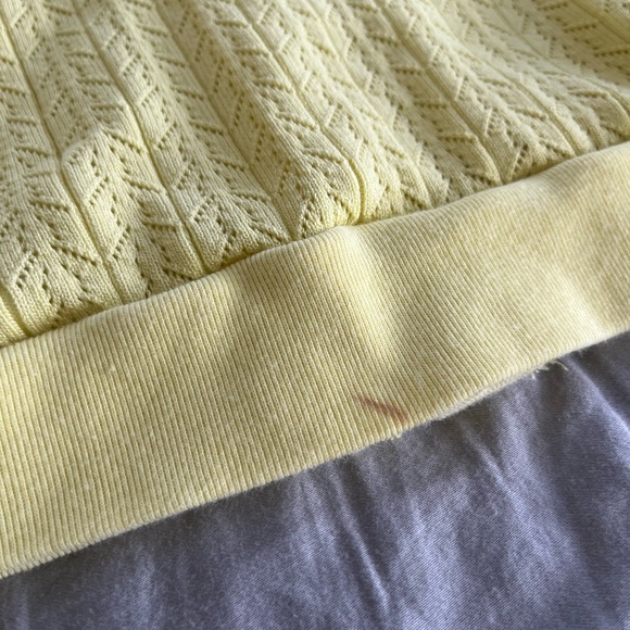 TIGER MIST CROPPED LACE YELLOW CARDIGAN - Picture 5 of 5